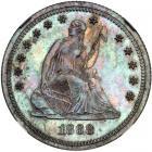 1868 Liberty Seated Quarter Dollar. NGC PF64