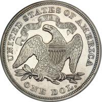 1872 Liberty Seated Dollar. PCGS PF61 - 2
