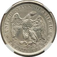 1875-CC Twenty Cents - 2