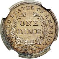 1837 Liberty Seated Dime. NGC MS61 - 2