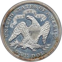 1869 Liberty Seated Dollar. PCGS PF61 - 2