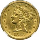 1845-D $5 Liberty