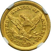 1845-D $2.50 Liberty - 2