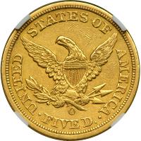 1857-O $5 Liberty - 2