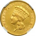 1855 $3 Gold
