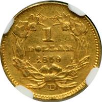 1859-D $1 Gold Indian - 2