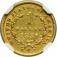 1851-C $1 Gold Liberty - 2