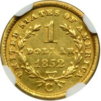 1852-C $1 Gold Liberty - 2