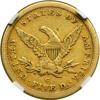 1843-C $5 Liberty - 2