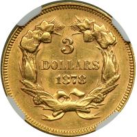 1878 $3 Gold - 2