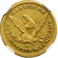 1843-C $5 Liberty - 2