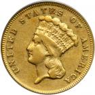 1868 $3 Gold. PCGS EF40