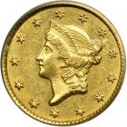 1853-C $1 Gold Liberty. PCGS AU58