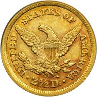 1843-D $2.50 Liberty. Small D. PCGS AU53 - 2