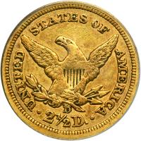 1842-D $2.50 Liberty. PCGS EF45 - 2