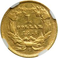 1855-C $1 Gold Indian - 2