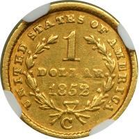 1852-C $1 Gold Liberty - 2