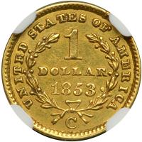 1853-C $1 Gold Liberty - 2