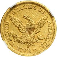 1853-D $5 Liberty - 2