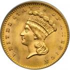 1862 $1 Gold Indian. PCGS MS65