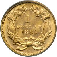 1889 $1 Gold Indian. PCGS MS64 - 2