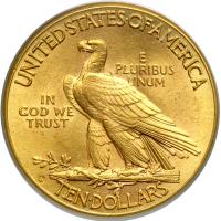 1914-D $10 Indian. PCGS MS62 - 2