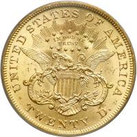 1873 $20 Liberty. Open 3. PCGS MS63 - 2