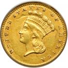 1857-C $1 Gold Indian. PCGS EF45