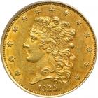 1835 $5 Classic Head. PCGS AU55