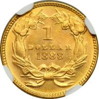 1888 $1 Gold Indian - 2