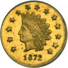 1872 Dollar Round Indian. BG-1207 Rarity 4. NGC MS63