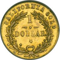 1872 Dollar Round Indian. BG-1207 Rarity 4. NGC MS63 - 2