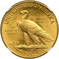 1914 $10 Indian. NGC MS62 - 2