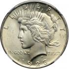 1923 Peace Dollar. NGC MS66