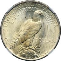 1923 Peace Dollar. NGC MS66 - 2