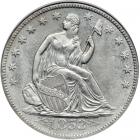 1853-O Liberty Seated Half Dollar. Arrows and rays