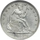 1853 Liberty Seated Half Dollar. Arrows and rays