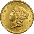 1852 $20 Liberty. NGC AU58