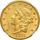 1875-CC $20 Liberty. NGC AU55