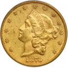 1876-CC $20 Liberty. PCGS AU50