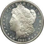 1881-CC Morgan Dollar. NGC MS65