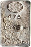 San Francisco Mint Silver Bar. VF-EF - 2