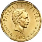 Cuba. 4 Pesos, 1916. NGC MS63