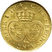 France. 1 Louis d' or au bandeau, 1764-L (Bayonne). NGC MS64 - 2