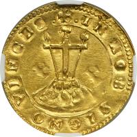 Italian States - Ferrara. 1 Scudo d' oro, ND. NGC AU55 - 2