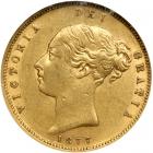 Australia. &frac12; Sovereign, 1877-M. NGC EF45