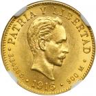 Cuba. 2 Pesos, 1916. NGC MS64