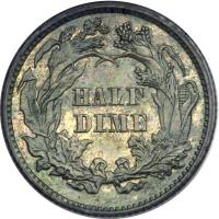 1868 Liberty Seated Half Dime. PCGS PF63 - 2