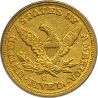 1852-C $5 Liberty. PCGS EF45 - 2