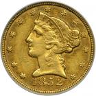 1852-C $5 Liberty. PCGS EF40